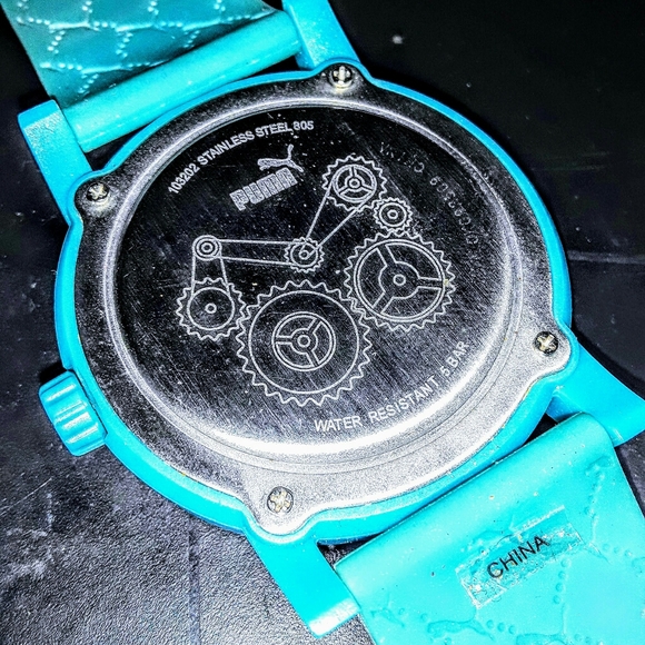 PUMA Light Blue Womens Sport Watch - Silicone Band - Picture 5 of 5